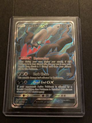Pokemon Tcg Card - Darkrai Gx 139/147 - Ultra Rare Holo Full Art - Nm
