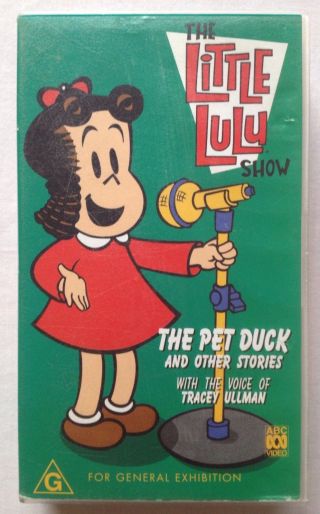 The Little Lulu Show: The Pet Duck.  Vhs Video Tape Abc Kids Tracey Ullman Rare