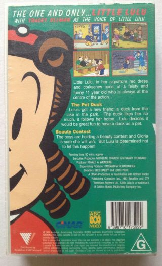 The Little Lulu Show: The Pet Duck.  VHS Video Tape ABC Kids Tracey Ullman Rare 2