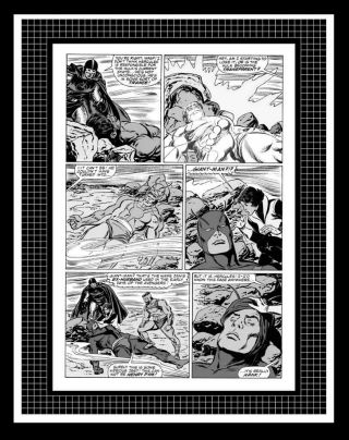 John Buscema Avengers 267 Rare Production Art Pg 14 Monotone