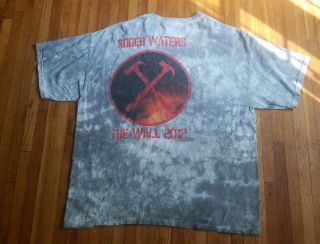 RARE 2012 Roger Waters The Wall Live Tour Concert Shirt 2XL Pink Floyd 2