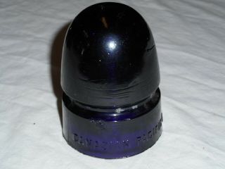 Rare Vintage Canadian Pacific Ry.  Co.  Standard Purple Amethyst Glass Insulator