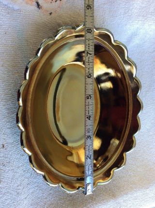 Rare Fenton Large Iridescent Carnival Glass Hen on Nest Candy Dish 6