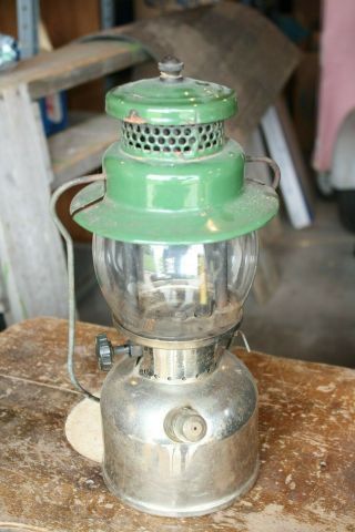 Rare Vintage Coleman Gas Lantern,  Model 242c Single Mantle,  7 - 9 Sunshine Night