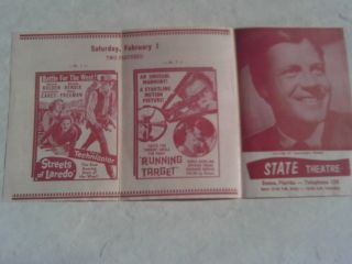 Rare 1955 State Theatre Pamplet Flyer Movie Poster Ad Cocoa Florida Guys Dolls