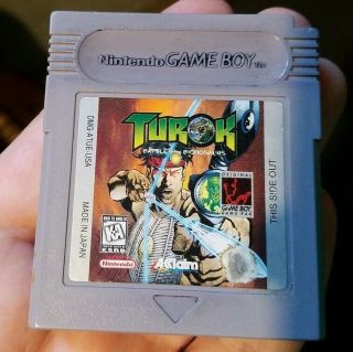 Turok Battle Of The Bionosaurs Nintendo Game Boy 1998 Rare Cartridge