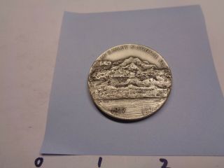 Mount Mckinley Alaska National Park Elk 1972 Medallic 999 Silver Coin Rare H