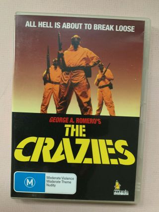 The Crazies Rare Australian Dvd Cult 70s Horror Classic Umbrella George Romero