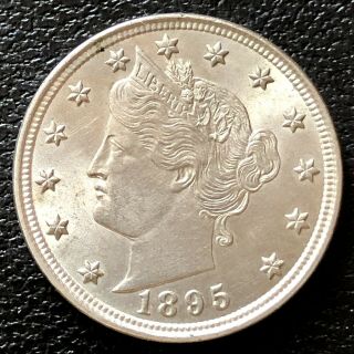 1895 Liberty Head Nickel 5c Bu Rare 16531