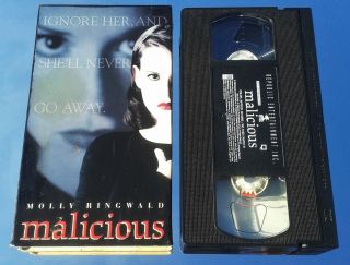 Malicious (vhs) Rare Thriller W/ Molly Ringwald (breakfast Club,  Office Killer)