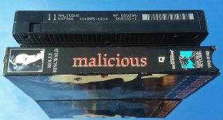 MALICIOUS (VHS) RARE THRILLER w/ MOLLY RINGWALD (BREAKFAST CLUB,  OFFICE KILLER) 3