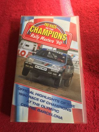 1990 Race Of Champions Rally Vhs Video - Rare
