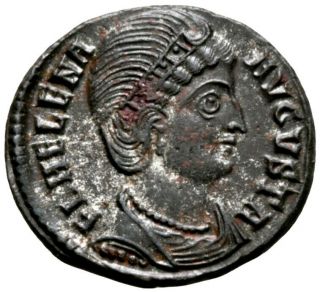 Helena (328 Ad) Rare Follis.  Securitas Antioch Ca 2583