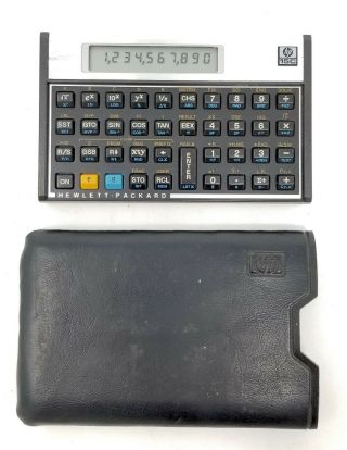 Hp 15c Scientific Calculator Hewlett Packard & Case Passed Self Test Rare Usa