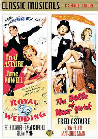 Rare Mgm Fred Astaire - The Belle Of York,  Royal Wedding - Jane Powell 2 - Dvd Set