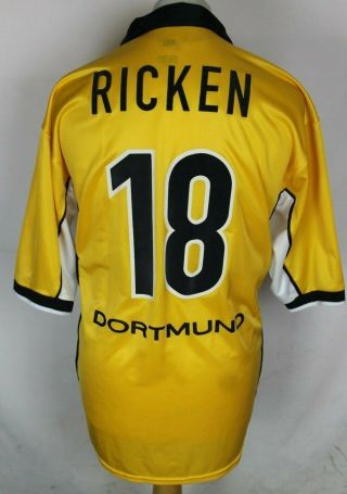 Ricken 18 Vintage Borussia Dortmund Home Football Shirt 98 - 00 Mens Xl Nike Rare