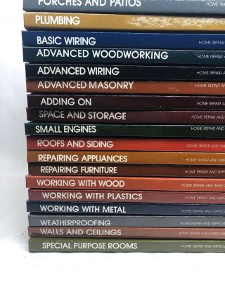 RARE Complete Set of 36 Vols.  Time Life Home Repair & Improvement Books 2