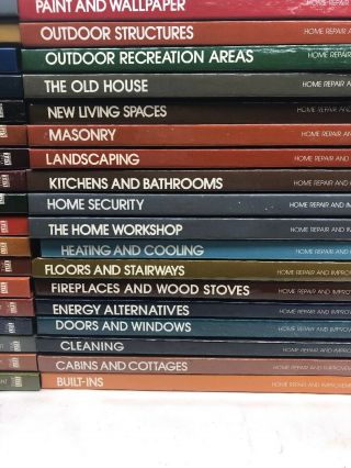 RARE Complete Set of 36 Vols.  Time Life Home Repair & Improvement Books 3
