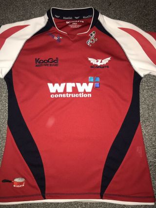 Scarlets Rugby Home Shirt 2008/09 Medium Rare