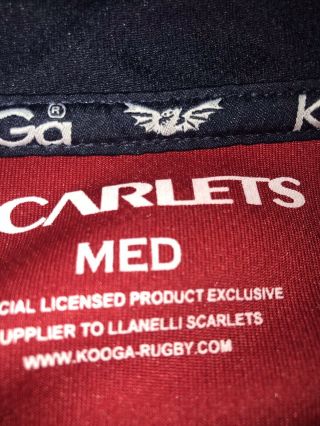 Scarlets Rugby Home Shirt 2008/09 Medium Rare 3