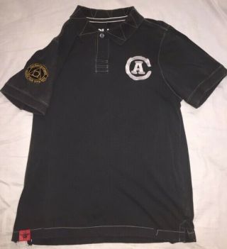 Rush Alex Geddy Nail Clockwork Angels World Tour Men’s Rare Polo Shirt L