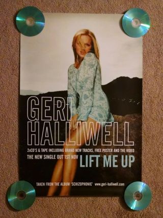 Geri Halliwell Ginger Spice Girls Rare Promo Poster 1999 Lift Me Up