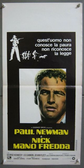 Zm27 Cool Hand Luke Paul Newman Great Rare Italian Poster