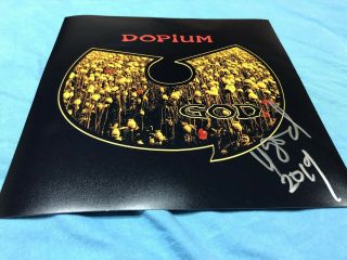 U - God Signed Autographed Dopium 12x12 Album Flat Photo Wu Tang Clan Rare
