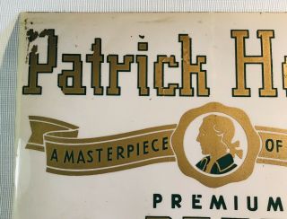 Extremely Rare Grand Rapids Fox Deluxe Beer Patrick Henry Display Sticker Mich 4