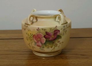 Rare Royal Worcester - Blush Ivory - Flower Violet Vase - C.  1907 -.