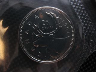 1991 Canadian Prooflike Quarter ($0.  25) Very Rare Key Date