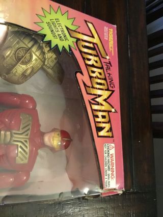 RARE Talking Turbo Man Deluxe 13.  5 inch 1996 Jingle All The Way.  Tiger 3
