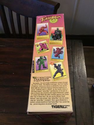 RARE Talking Turbo Man Deluxe 13.  5 inch 1996 Jingle All The Way.  Tiger 5