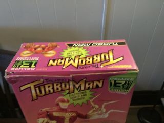 RARE Talking Turbo Man Deluxe 13.  5 inch 1996 Jingle All The Way.  Tiger 7