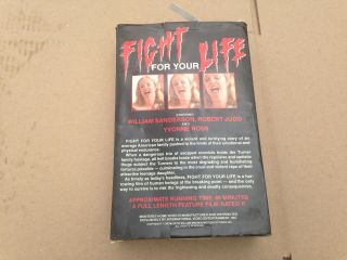 VHS Big Box Fight For Your Life 1978 Violent Horror Rare 89 Minute Version 2
