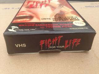 VHS Big Box Fight For Your Life 1978 Violent Horror Rare 89 Minute Version 8