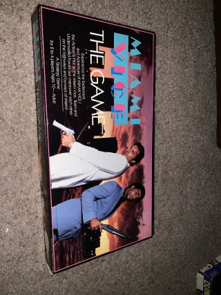 Rare Vintage 1984 Miami Vice The Game Complete Board Game