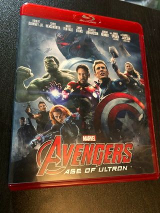 Marvel Studios Avengers: Age Of Ultron (blu - Ray Disc,  2015) Rare Red Case