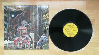 Iron Maiden Somewhere In Time Lp Indian Very Rare India Emi Label