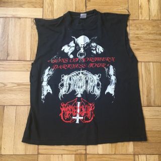 Immortal Marduk Shirt.  Rare Og Vintage 90’s Black Metal Mayhem Emperor