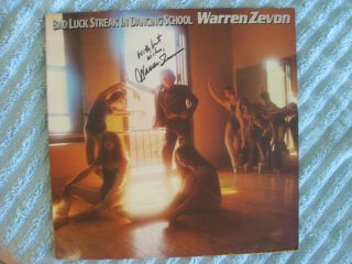 Warren Zevon - Rare Autographed 1980 Album - Hand Signed W/ " With Best Wishes "