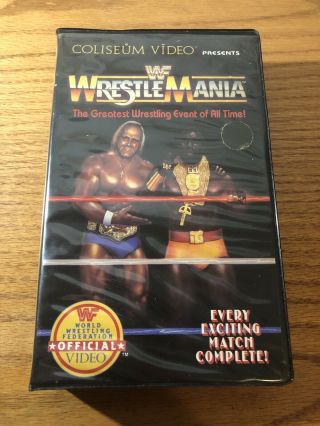 Wrestlemania I 1 First Wwf Wrestling Coliseum Video Vhs Hulk Hogan Rare Version
