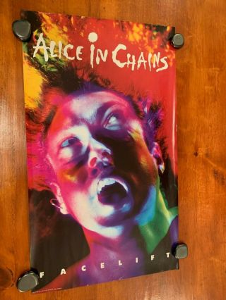 Alice In Chains Facelift 1990 Promo Poster 14x24 Rare