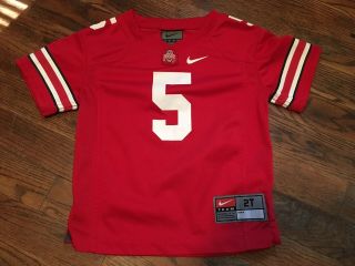 Nike Ohio State Buckeyes 5 Football Jersey Size 2t (toddler) Red Rare