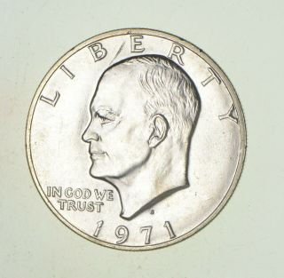 Specially Minted S Mark 1971 - S 40 Eisenhower Proof Silver Dollar Rare 697