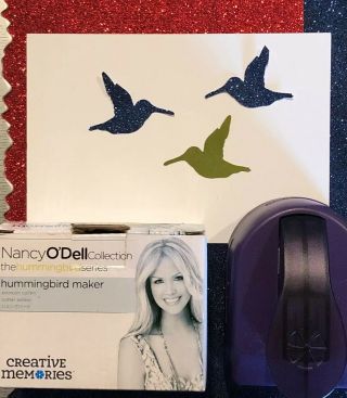 Ultra Rare Creative Memories Nancy Odell Hummingbird Paper Craft Punch Bird Euc
