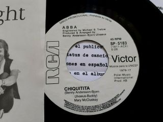 Abba - Chiquitita (English Version) Rare 7 