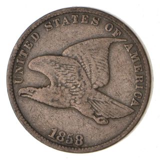 Crisp - 1858 - Flying Eagle United States Cent - Rare 531