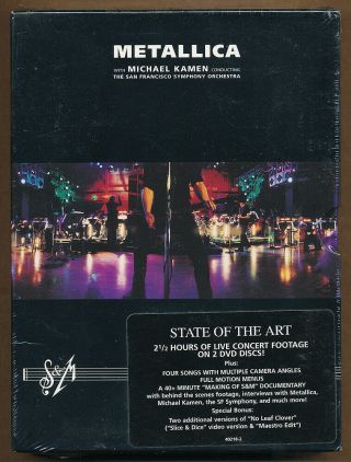 Metallica W/ Michael Kamen S&m Rare 2 Dvd Set 