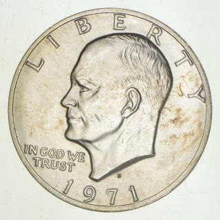 Specially Minted S Mark 1971 - S 40 Eisenhower Proof Silver Dollar Rare 655